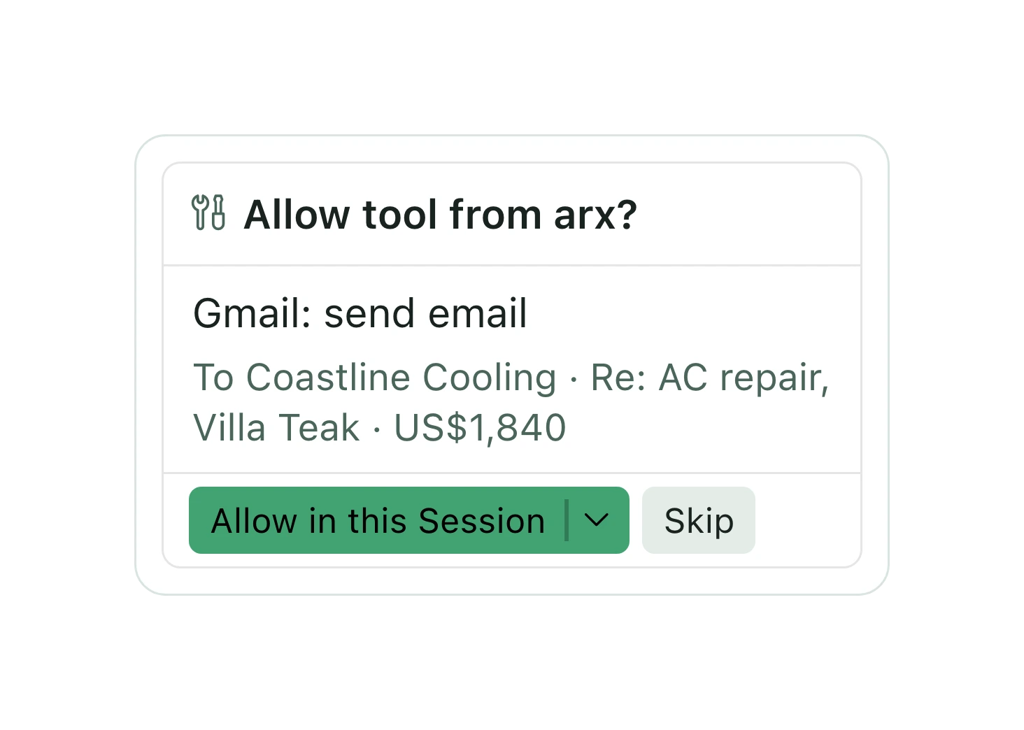 kit villa send approval