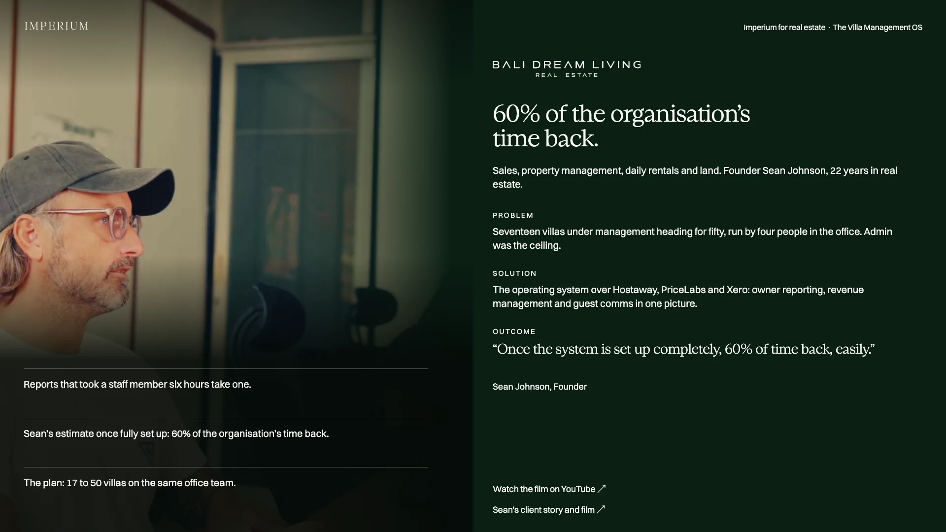 Slide 11: BDL: 60% of the organisation’s time back