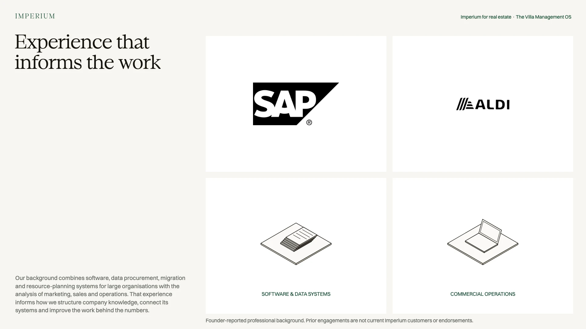 Slide 28: Experience that informs the work