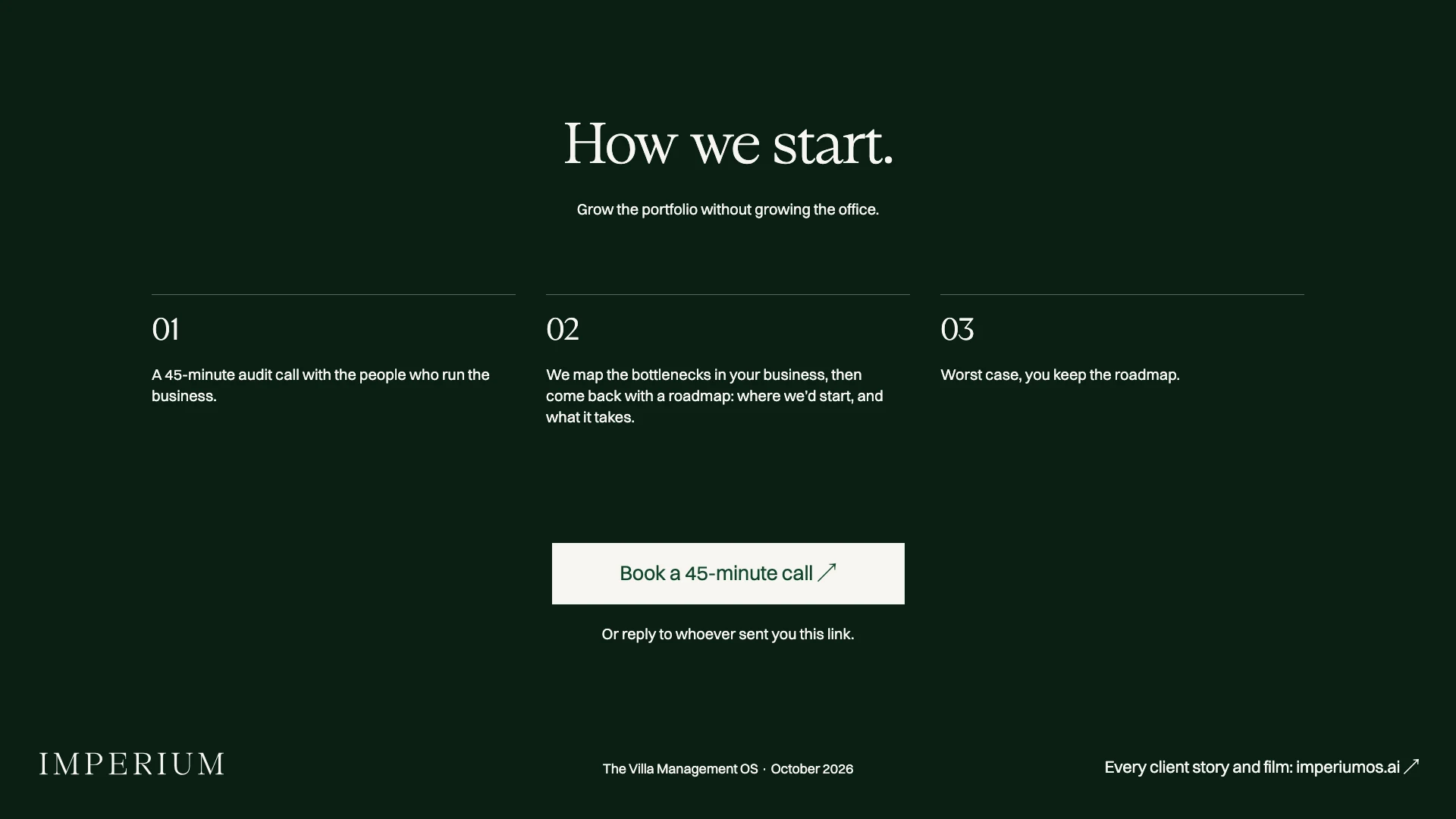 Slide 36: How we start